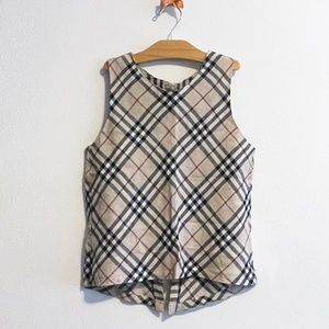 BURBERRY Girl Linen Top, age 12